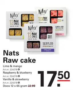 Sligro Nats Raw cake aanbieding