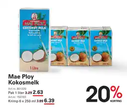 Sligro Mae Ploy Kokosmelk aanbieding