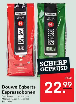 Sligro Douwe Egberts Espressobonen aanbieding