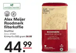 Sligro Alex Meijer Roodmerk filterkoffie aanbieding