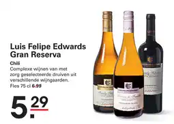 Sligro Luis Felipe Edwards Gran Reserva Chili aanbieding