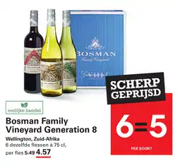 Sligro Bosman Family Vineyard Generation 8 Wellington, Zuid-Afrika aanbieding