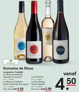 Sligro Domaine de Nizas Languedoc, Frankrijk aanbieding