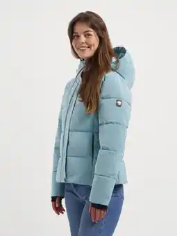 ANWB Travelin' Norra Dames Puffer winterjas Lichtblauw aanbieding