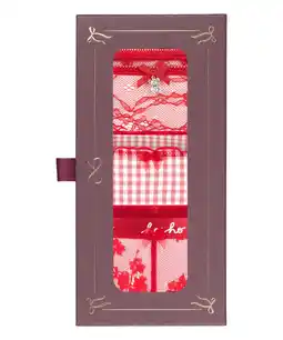 Hunkemoller Hunkemöller Cadeauset Kerst string Rood aanbieding