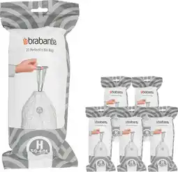 Coolblue Brabantia Vuilniszakken Code H - 50-60 Liter (120 stuks) aanbieding