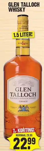 Super Dirck 3 Glen Talloch Whisky aanbieding