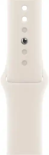 Coolblue Apple Watch 38/40/41 mm Siliconen Horlogeband Sterrenlicht - S/M aanbieding