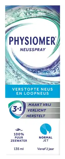 De Online Drogist Physiomer 3-in-1 Verstopte Neus & Loopneus Neusspray aanbieding
