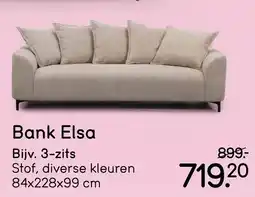 Leen Bakker Bank Elsa aanbieding