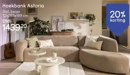 Leen Bakker Hoekbank Astoria aanbieding