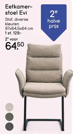 Leen Bakker Eetkamer stoel Evi aanbieding