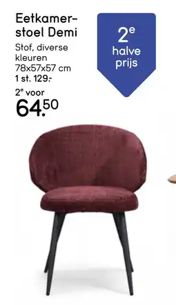 Leen Bakker Eetkamer- stoel Demi aanbieding