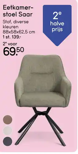 Leen Bakker Eetkamer- stoel Saar aanbieding
