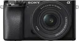 MediaMarkt SONY Hybride camera Alpha 6100 Body + 16-50mm Hybride camera aanbieding