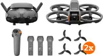 MediaMarkt DJI Avata 2 - Fly More Combo incl. 3 accu's Drone Grijs aanbieding
