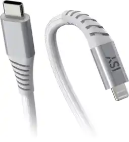 MediaMarkt ISY Icn-5000-wt-cl Usb-c-naar-lightning-kabel 2 M Grijs aanbieding