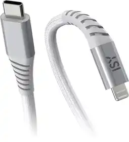 MediaMarkt ISY Icn-5000-wt-cl Usb-c-naar-lightning-kabel 2 M Grijs aanbieding