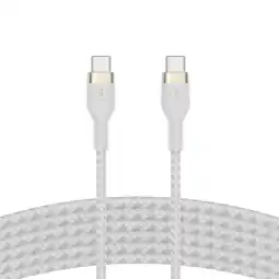 MediaMarkt Belkin Usb‑c Naar Oplaadkabel – Pro Flex (gevlochten Siliconen) (usb 2.0 3m Wit) aanbieding