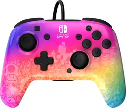 MediaMarkt PDP Rematch Bedrade Controller - Star Spectrum Nintendo Switch aanbieding