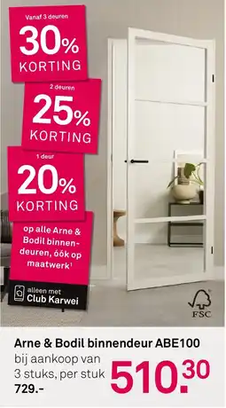 Karwei Arne & Bodil binnendeur ABE100 aanbieding