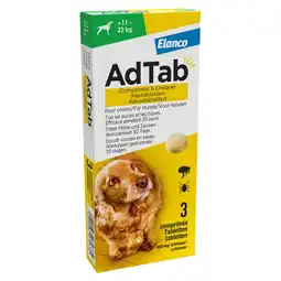 Pets Place Adtab Kauwtablet Voor Honden - Anti vlooien en tekenmiddel - 3 stuks aanbieding