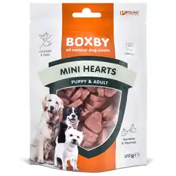 Pets Place Boxby Mini Hearts - Hondensnacks - Kip 100 g aanbieding