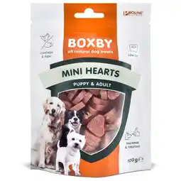 Pets Place Boxby Mini Hearts - Hondensnacks - Kip 100 g aanbieding