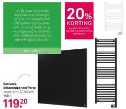 Karwei Sanivesk infraroodpaneel Porto aanbieding