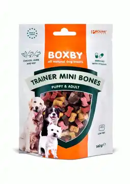 Pets Place Boxby Trainer Mini Bones - Hondensnacks - 140 g aanbieding