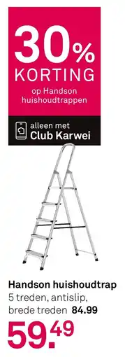 Karwei Handson huishoudtrap aanbieding