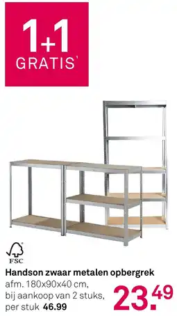 Karwei Handson zwaar metalen opbergrek aanbieding