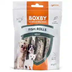 Pets Place Boxby Fish Rolls - Hondensnacks - Vis 60 g aanbieding