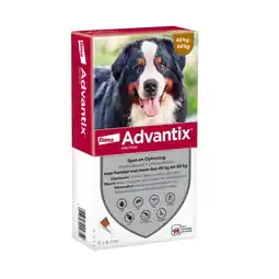 Pets Place Advantix Spot-On 600 - Anti vlooien en tekenmiddel - 6 ml 6 pip 40-60 Kg aanbieding