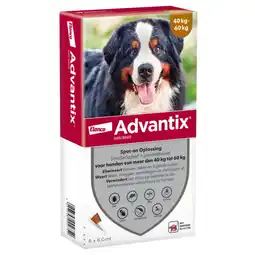 Pets Place Advantix Spot-On 600 - Anti vlooien en tekenmiddel - 6 ml 6 pip 40-60 Kg aanbieding
