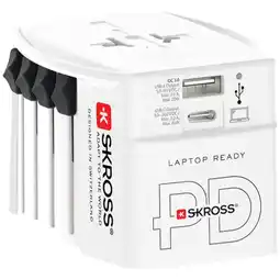 MediaMarkt Skross World Adapter Muv 45w + Usb-c Cable Reisstekker aanbieding