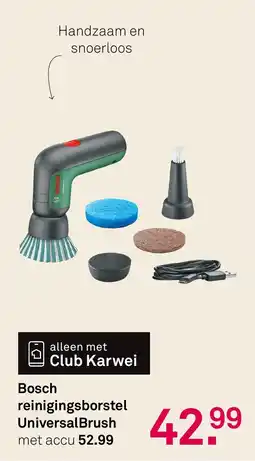Karwei Bosch reinigingsborstel UniversalBrush aanbieding