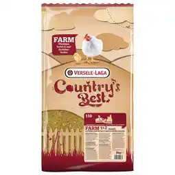 Pets Place Versele-Laga Country`s Best Farm 1&2 Mash Groeikorrel Vlees Kip - Kippenvoer - 5 kg Van 0 Weken aanbieding