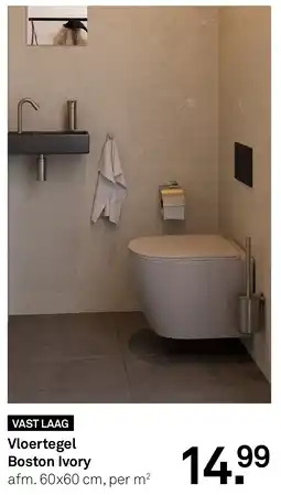 Karwei Vloertegel Boston Ivory aanbieding
