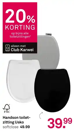 Karwei Handson toiletzitting Usko aanbieding
