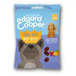 Pets Place Edgard&Cooper Beef Bites - Hondensnacks - Rund Aardbei Mango 50 g aanbieding