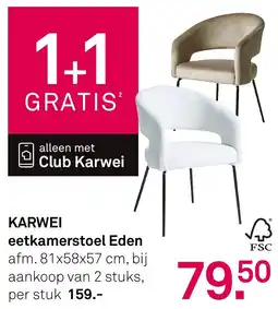 Karwei KARWEI eetkamerstoel Eden aanbieding