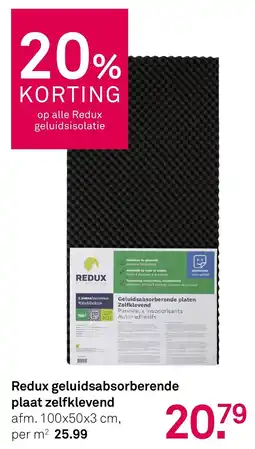 Karwei Redux geluidsabsorberende plaat zelfklevend aanbieding