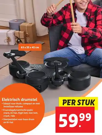 Lidl Elektrisch drumstel aanbieding