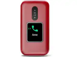 MediaMarkt Doro 2880 - 4g Eenvoudige Klaptelefoon Rood-wit 17 Mb Rood aanbieding