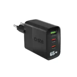 MediaMarkt Sbs Mobile Wall Charger Usb-c 65w & Usb-a 60w Lcd Thuislader aanbieding