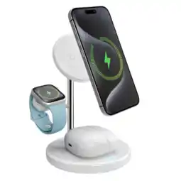 MediaMarkt Sbs Mobile Wireless Station 3-1 15w Qi2 Draadloze Oplader aanbieding