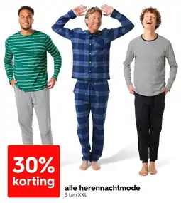 HEMA Alle herennachtmode aanbieding