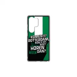 MediaMarkt Samsung Rotterdam Hybrid Feyenoord Telefoonhoesje Voor Samsung S25 Ultra Groen-wit aanbieding