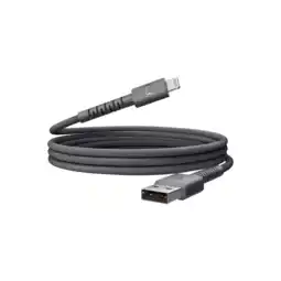 MediaMarkt Fresh 'n Rebel Flexwave Silicone Braided Usb-a Naar Lightning Usb-kabel 2 M Storm Grey aanbieding